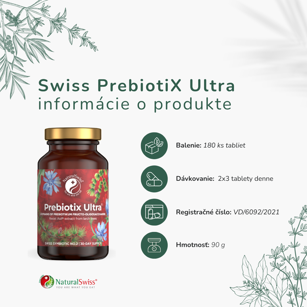 Swiss Prebiotix Ultra informácie o produkte