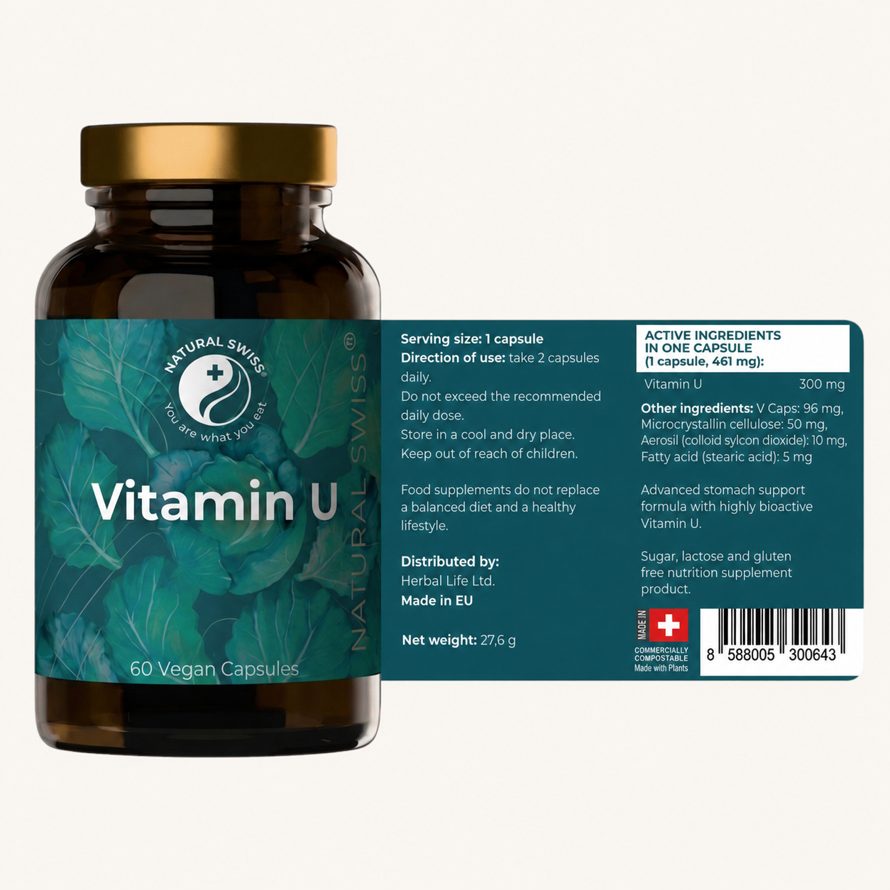 Natural Swiss® Vitamin U – Obrázok 3