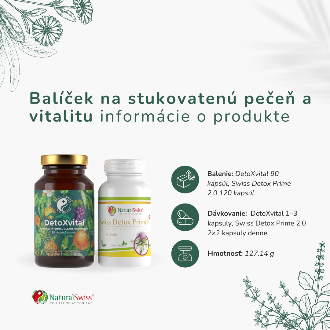 Balíček na stukovatenú pečeň a vitalitu